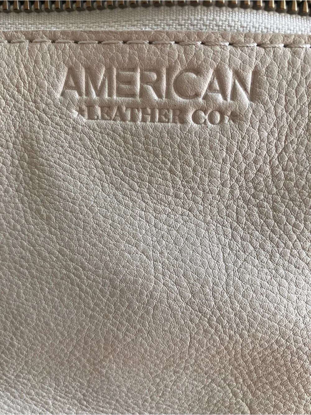 American Leather Co. cream leather